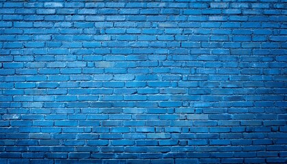 bright blue brick wall background
