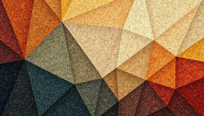 Fototapeta premium Geometric tapestry, muted earth tones, subtle texture, art, seamless pattern, background image