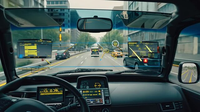 ADAS systems in a car.