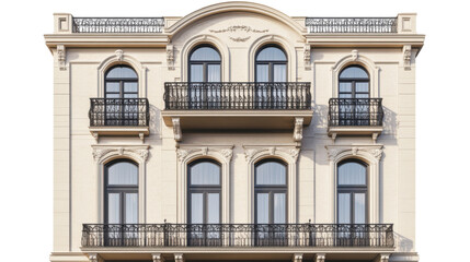 Obraz premium facade of an old building with windows