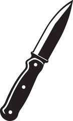 Knife Silhouette Vector Art illustration