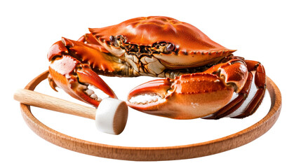 crab on white background