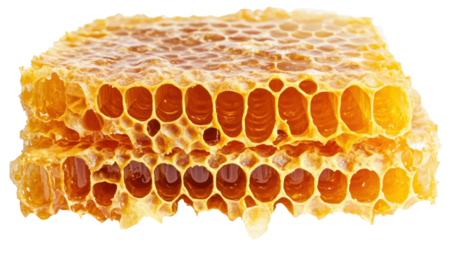 honeycomb on white background