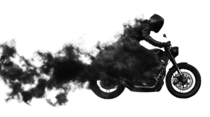 silhouette of a motorcycle