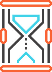 deadline flat line web icon concept