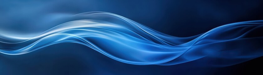 Fototapeta premium Abstract blue smoke background, serene and ethereal backdrop for digital art design projects