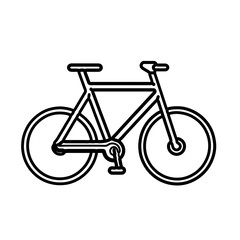 Minimalist Bicycle Line Art Icon 

