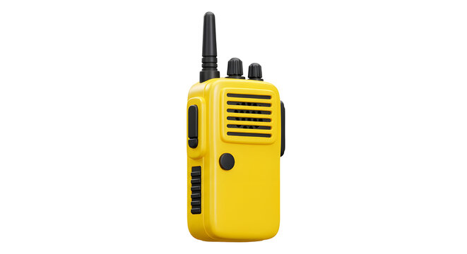 Walkie Talkie icon 3d render concept of digital wave technology walkie talkie vector illustration