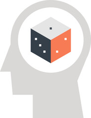 opportunities flat web icon concept