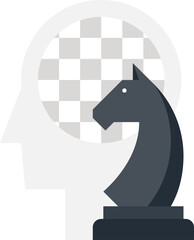 tactics flat web icon concept