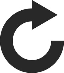 Arrow flat web icon concept
