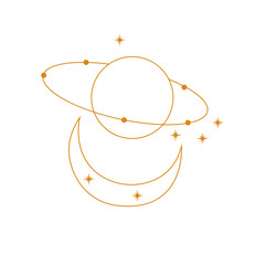 Minimalist Cosmic Vintage