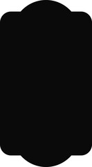 Solid black silhouette of a heraldic shield associated with strength and courage, inspired by medieval knights.