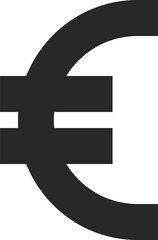 Obraz premium euro currency symbol flat web icon concept