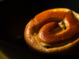 Breakfast pastry close up