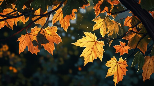 Evening Sycamore Leaves