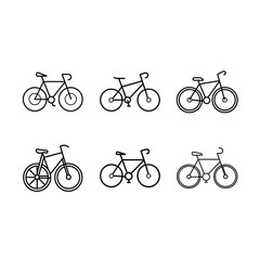 Obraz premium Bicycle Icon Vector Illustration for Graphic Design