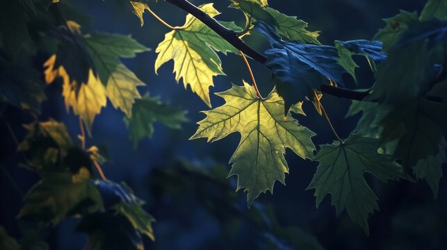 Evening Sycamore Leaves