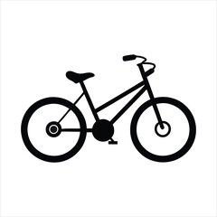 Fototapeta premium Vintage Bicycle Vector Illustration on White Background