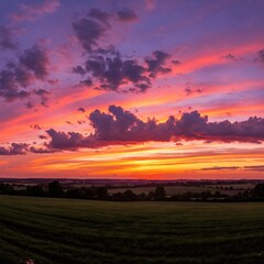 Obraz premium A sunset panorama