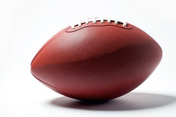Close-up of an American football on white background, isolated, american football