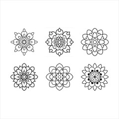 Mandala with Heart Elements Vector | Decorative Love Mandala Design