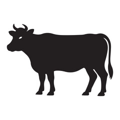 Fototapeta premium Cow silhouette Vector Images illustration