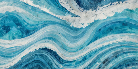 Obraz premium Seamless wave water ocean soft blue curve line background. Water ocean wave white and soft blue aqua, teal texture. Vector sea, wave, water background. 