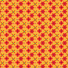 Floral seamless pattern .Trendy floral seamless pattern collection. Set of vintage 70s style flower background illustration. Cute floral pattern in the small flower.  Seamless vector texture.