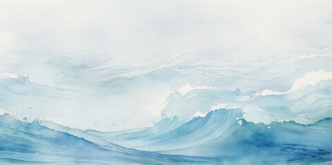 Abstract blue ocean sea surface water wave and curve line background. Vector illustration.