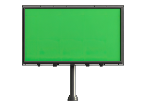 billboard with green screen