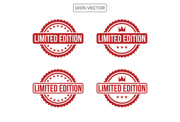 Obraz premium Limited edition stamp sticker icon vector illustration stock template