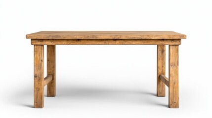 Sturdy wooden table ideal for dining or workspace use offering versatile functionality and timeless aesthetic appeal