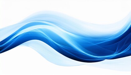 Fototapeta premium electric blue light abstract energy wave glow isolated on transparent white background