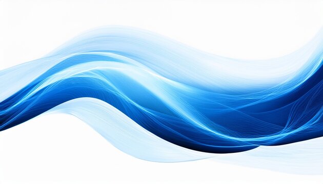 electric blue light abstract energy wave glow isolated on transparent white background