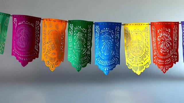 Vibrant Papel Picado Banner: A Festive Mexican Tradition