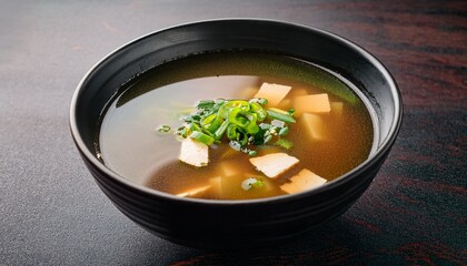 miso soup in a bowl hot generative ai