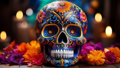 vibrant skull