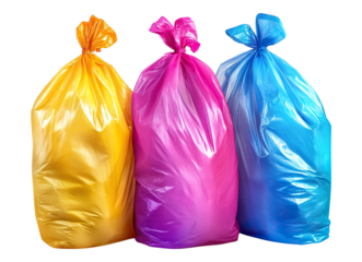 colorful plastic bags