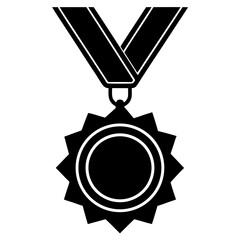 sports medal  silhouette vector illustrator 