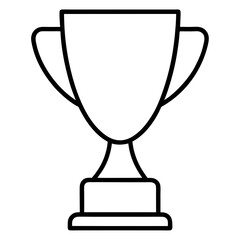 sports trophy line art vector