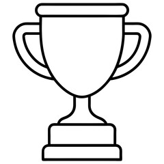 sports trophy line art vector