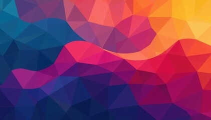 Obraz premium Abstract geometric shapes, vibrant colors, social media post background, social, digital