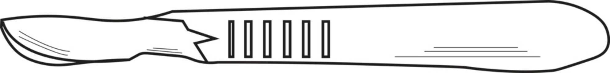 The Illustration of medical tools called Scalpel