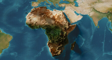Mapa de Africa © Odisdca