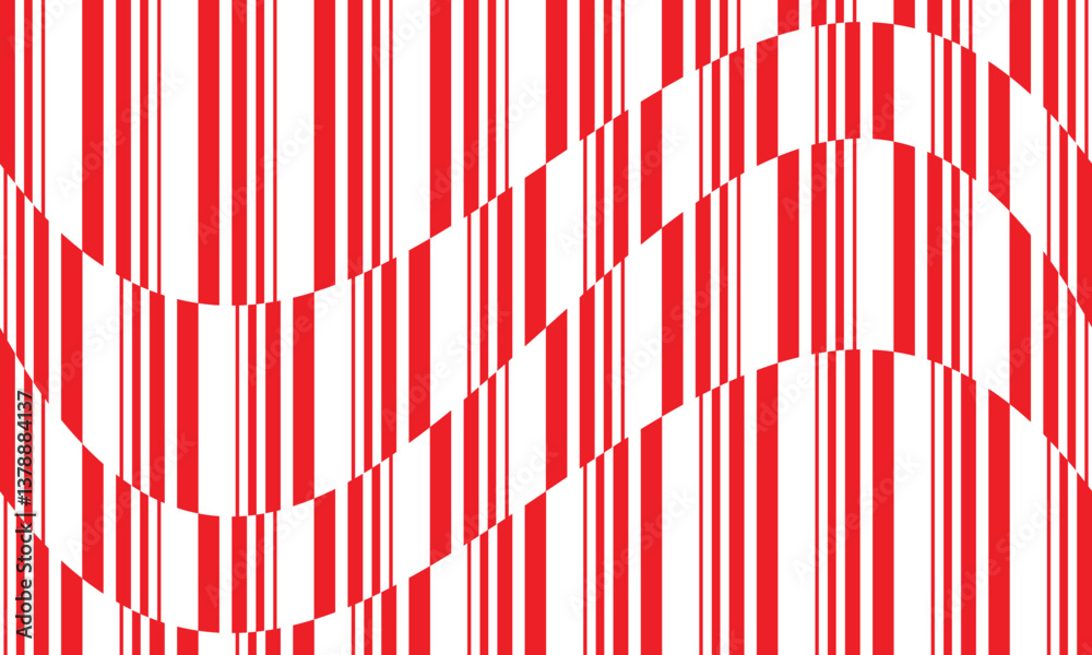Poster abstract geometric red irregular wave line pattern can be used background, banner, poster.