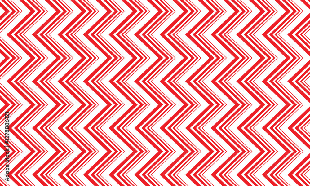 Aufkleber abstract geometric red zigzag line pattern can be used background, banner, poster.