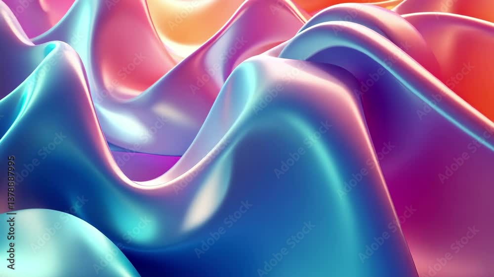 Poster colorful abstract rendering displaying dynamic motion in a fluid background, abstract 3d render, of 