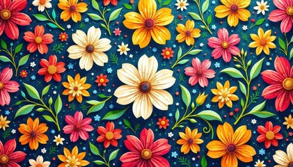 Intricate, flowing floral design, continuous pattern , floral, blossom, pastel