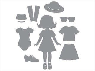 woman in black dress